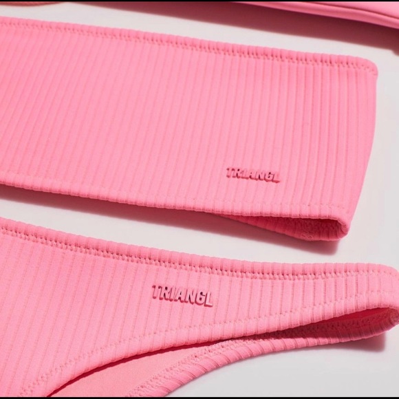 triangl swimwear Other - Hot pink strapless Triangl bikini